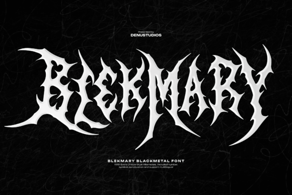 BlekMary: A Bold Typeface for Impactful Brand Campaigns