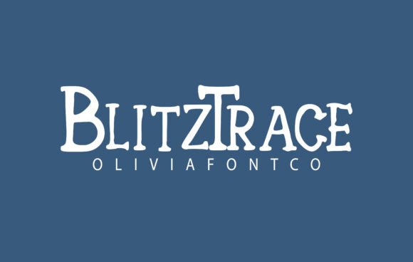 Blitztrace Font: A Playful Display Typeface for Digital Projects