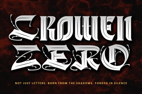 Crowen Zero: A Bold Blackletter for Modern Branding