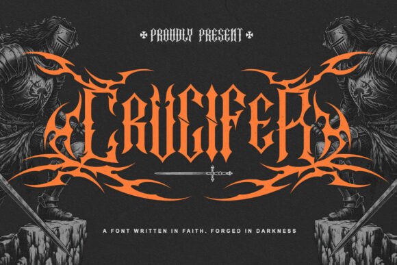 Crucifer Font: Gothic Elegance for Craft Projects