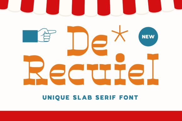 De Recuiel Font: A Playful Slab Serif for Memorable Branding