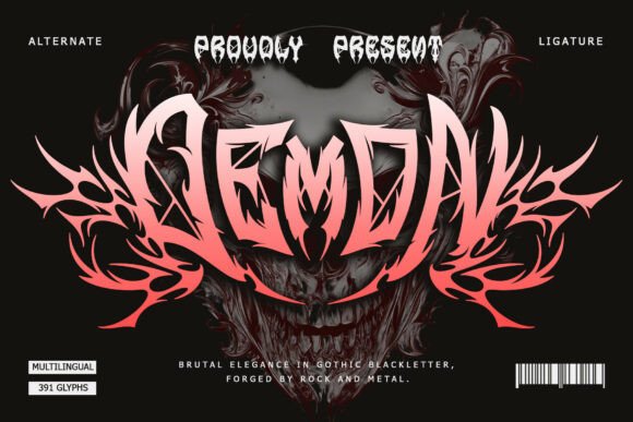 Demon Crown Font: A Gothic Typeface for Commanding Editorial Design