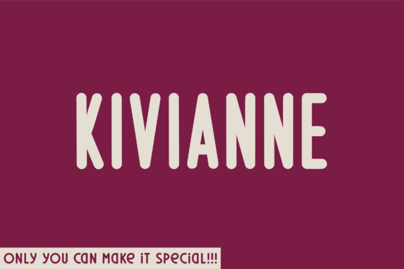 Kivianne Font: A Handwritten Typeface for Craft and Commerce