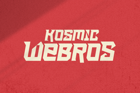 Kosmic Webros: A Bold Typeface for Digital Branding