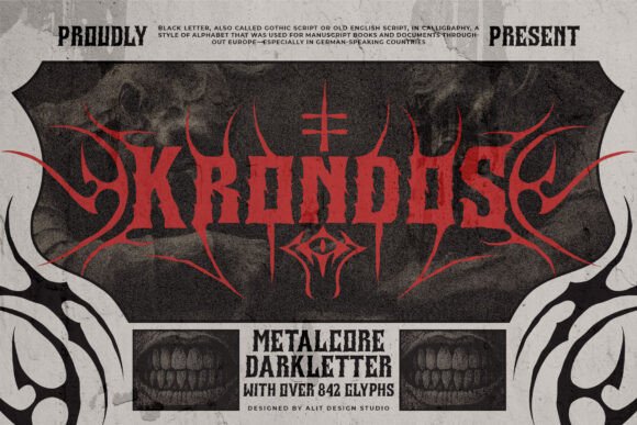Krondos Typeface: A Bold Choice for Branding with Depth