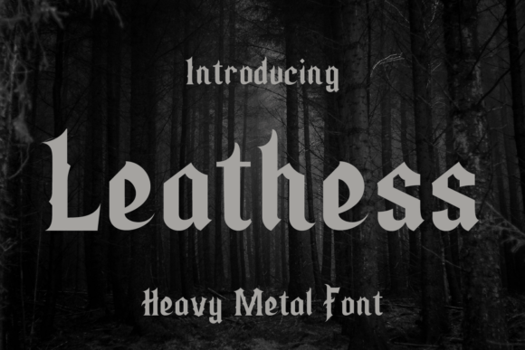 Leathess Font: A Bold Typeface for Unforgettable Branding