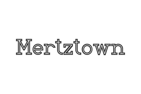 Mertztown Font: A Slab Serif for Crafting with Character