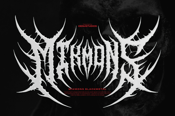 Mikmons Black Metal Font for Craft Projects and Branding