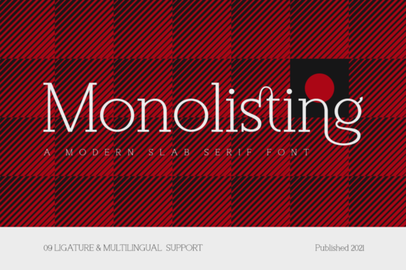 Monolisting Font: A Sleek Slab Serif for Modern Web Design