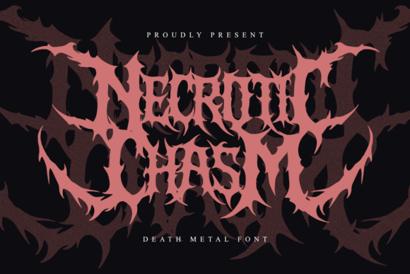 Necrotic Chasm: A Bold Font for a Bold Brand