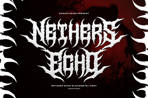 Nethers Echo Font: A Blackletter Typeface for Bold Brand Campaigns