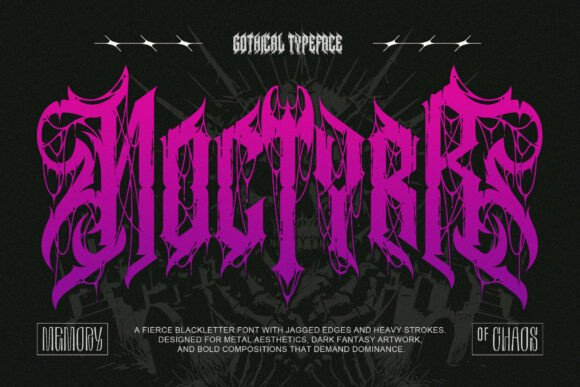 Noctyrr Font: A Dark, Bold Typeface for Digital Branding