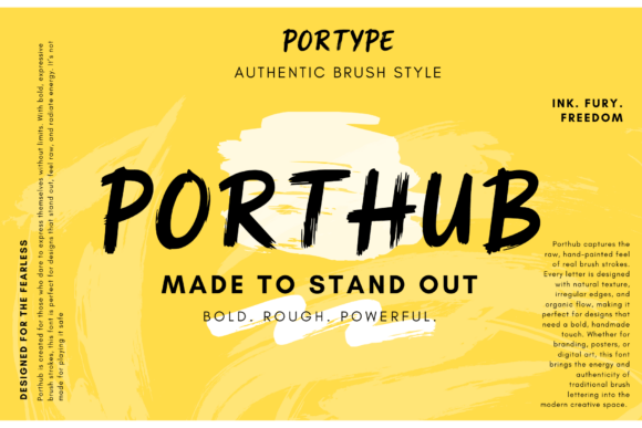 Porthub: A Bold Blackletter with Character and Purpose