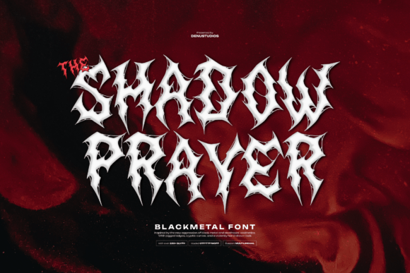 Shadow Prayer Font: A Gothic Typeface for Editorial Depth
