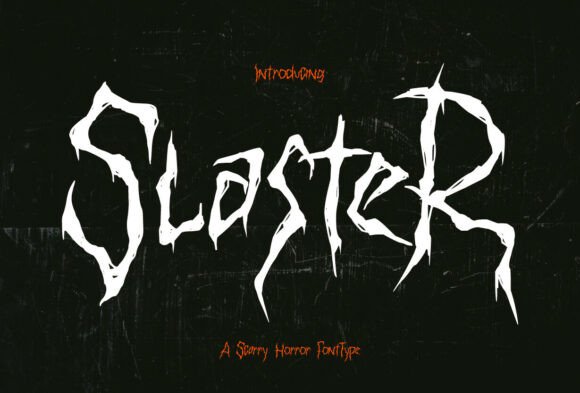 Slaster Font: A Chilling Typeface for Bold Craft Projects